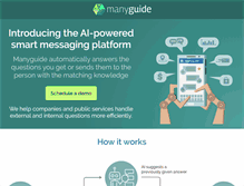 Tablet Screenshot of manyguide.com